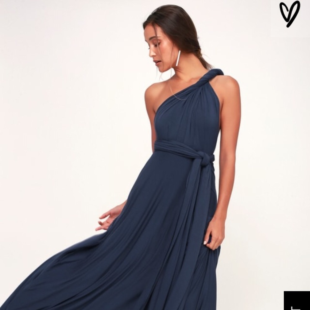 Lulus Tricks of the Trade Blue Maxi Dress